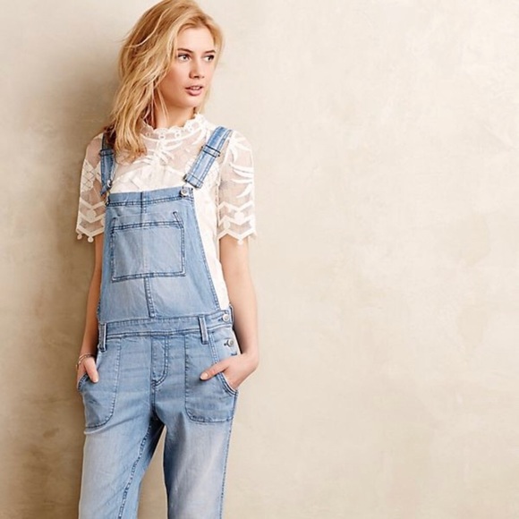 Anthropologie Denim - Anthropologie Level 99 Chambray Overalls XS NWT